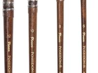 Кисть белка микс №12 круглая Pinax "Poseidon 811" короткая ручка