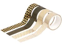 Набор клейких декоративных лент MESHU "Golden shine", 4шт