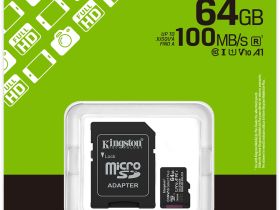 Карта памяти Kingston Canvas Select Plus microSDXC UHS-I 64 ГБ с адаптером