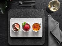 Villeroy & Boch Набор из 3 пиал с блюдом-подставкой White Manufacture Rock Blanc Villeroy & Boch