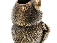 Бусина для темляка Мишка с мёдом, латунь