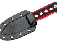 Нож QSP Canary, сталь 14C28N, рукоять G10, черный/красный