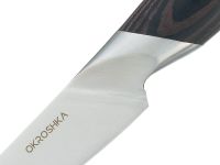 Нож кухонный для овощей Okroshka Truffle 9.5 см, сталь 9cr18mov, рукоять Pakka Wood