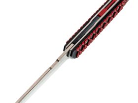 Нож Mr.Blade Hokku D2 SW G10 black red складной с чехлом