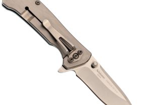 Складной нож Sanrenmu 7089LUX-SA, сталь sandvik 12C27, рукоять сталь