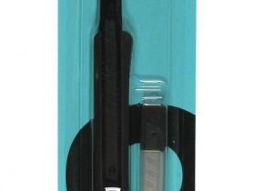 Нож канцелярский Globus 9 мм с набором лезвий 10 шт., блистер