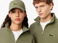 Толстовка Lacoste унисекс с молнией и высоким воротом