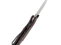 Складной нож Tenable Model 6, сталь 14C28N, рукоять G10 черно-красная