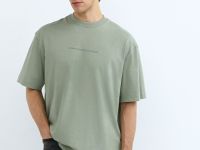 Футболка с принтом, Зеленый