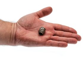 Бусина для темляка Бочка, бронза