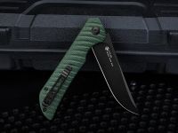 Нож складной Ruike P122-MG, сталь 14C28N, рукоять микарта, зеленый