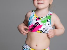 Купальный костюм трикотажный для девочек