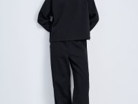 Спортивные брюки широкого кроя с завязками