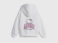 Толстовка с принтом Hello Kitty для девочек, Белый