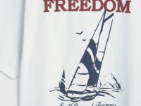 Футболка с принтом, Белый