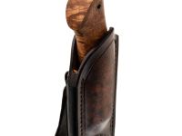 Авторский нож Ворон, сталь мозаичный дамаск, подарочная шкатулка