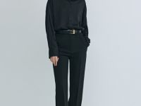 Блузка из сатина, Черный