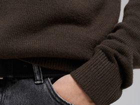 Джемпер прямого силуэта с добавлением шерсти