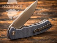 Складной нож CJRB Taiga, сталь D2, рукоять G10, Blue