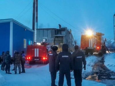 В селе Хонуу ликвидируют последствия пожара в котельной