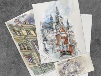 Папка для акварели Veroneze Малевичъ 15 л 300 г, 70% хлопок, Fin