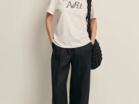 Футболка прямого силуэта с принтом