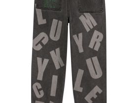 Брюки текстильные джинсовые утепленные флисом для мальчиков