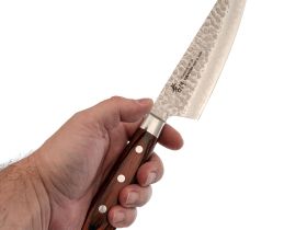 Нож кухонный Шеф-Kengata 160 мм Sakai Takayuki VG-10 Damascus 33 слоя, рукоять дерево