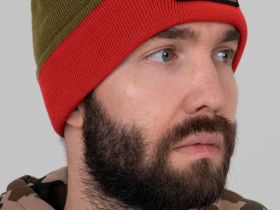 Шапка Remington Tight Knit Brown/Red — двусторонняя, шерсть, до -20°C