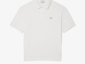 Мужская рубашка-поло Lacoste свободного кроя из плотного хлопка