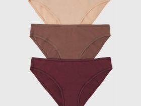 Классические трусы-брифы, 3 шт., Бежевый