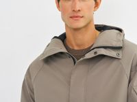 Утеплённая парка с капюшоном, Бежевый