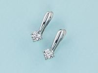 Серьги из белого золота с бриллиантами э0901сг04200689