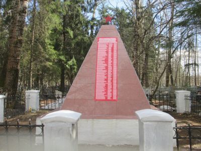 Воинские захоронения солдат и офицеров, погибших от ран в госпитале
