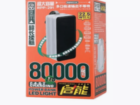 Внешний аккумулятор Remax RPP-291 Chinen Series 80000mAh с LED лампой 22.5W 4*USB/2*Type-C (белый)