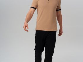 Джемпер трикотажный с воротником поло для мужчин