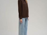 Свободная рубашка из вельвета