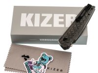 Складной нож Kizer Skinner, сталь Nitro-V, рукоять микарта, черный