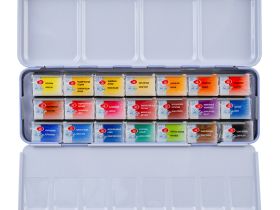 Набор акварели "Белые ночи" 21 цв в металлическом пенале