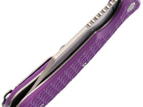 Складной нож Daggerr Powie Purple DL, сталь 8Cr14MoV, рукоять FRN, фиолетовый