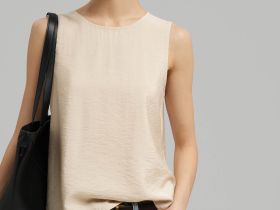 Свободный топ из жатой ткани