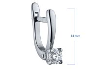 Серьги из белого золота с бриллиантами э4701сг02164000