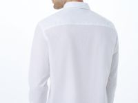 Рубашка из смесового льна, Белый