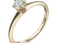 Классическое кольцо из желтого золота э0312кц06200856