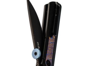 Складной нож Kizer Quoll, сталь S45VN, рукоять Titanium&Titanium Damascus