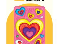 Набор для творчества 3D панно из дерева ТРИ СОВЫ "Сердечки", с акриловыми красками и кистями