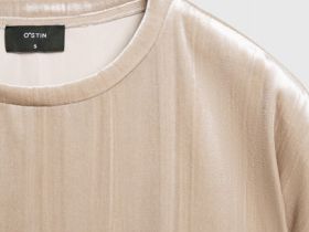 Бархатная футболка, Бежевый