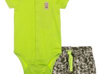 Комплект детский трикотажный для мальчиков: боди, шорты