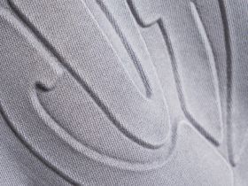 Свитшот с объёмным принтом для девочек, Серый