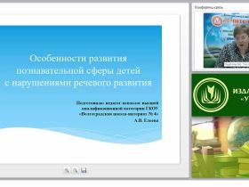 Особенности развития познавательной сферы детей с нарушениями речевого развития